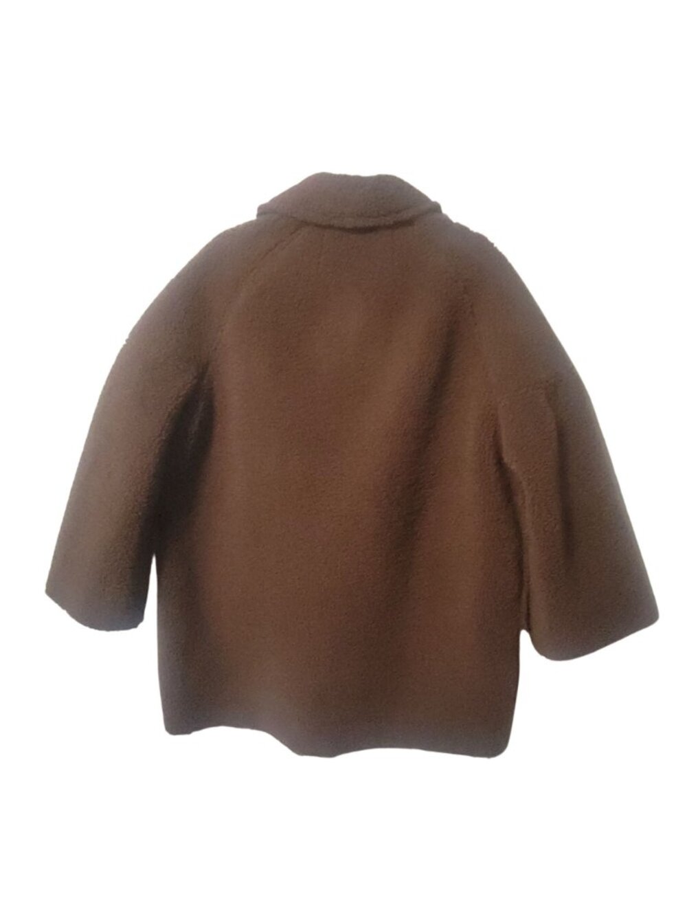 The Great. Chocolate Plush Car Coat 1 Small Oversized Teddy Jacket Fleece Brown - Picture 11 of 11